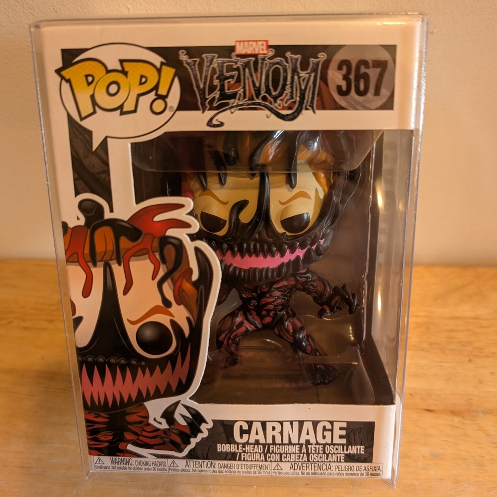 Funko Venom Carnage Figure - Red and Black Brand New Come In Soft Pop Protector